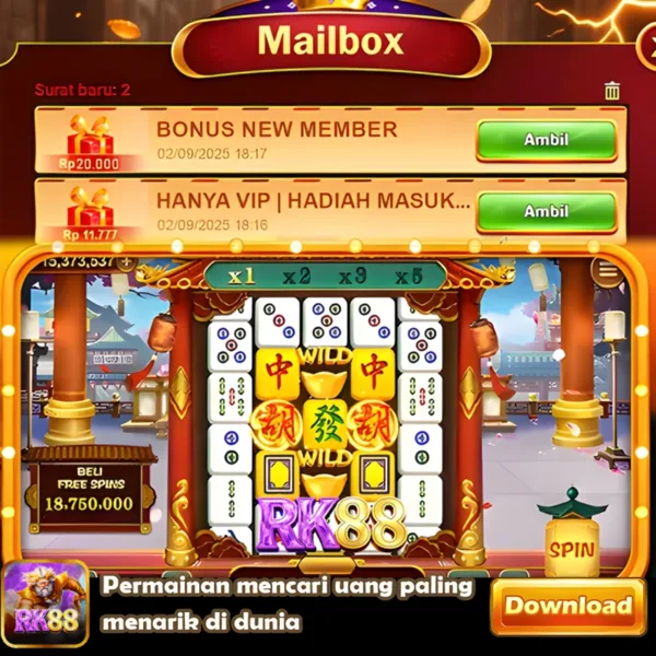 RK88 Bonus Member Baru 100%